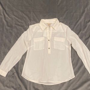 NWT BANANA Republic 1/4 button down blouse